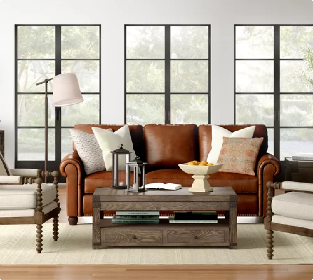 Rustic Traditional Sofa